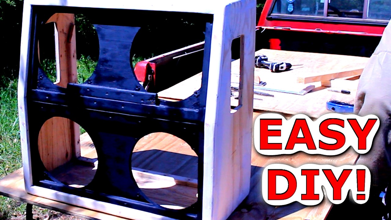 DIY 4x12 Angle Guitar Cab (EASY Oversize Marshall 1960A CLONE!)