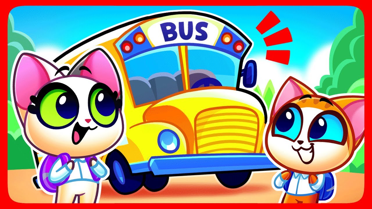 🚌 Wheels On The Bus Go Round And Round 🚌 Buckle Up Kids! 🚌 Music video by Purr-Purr