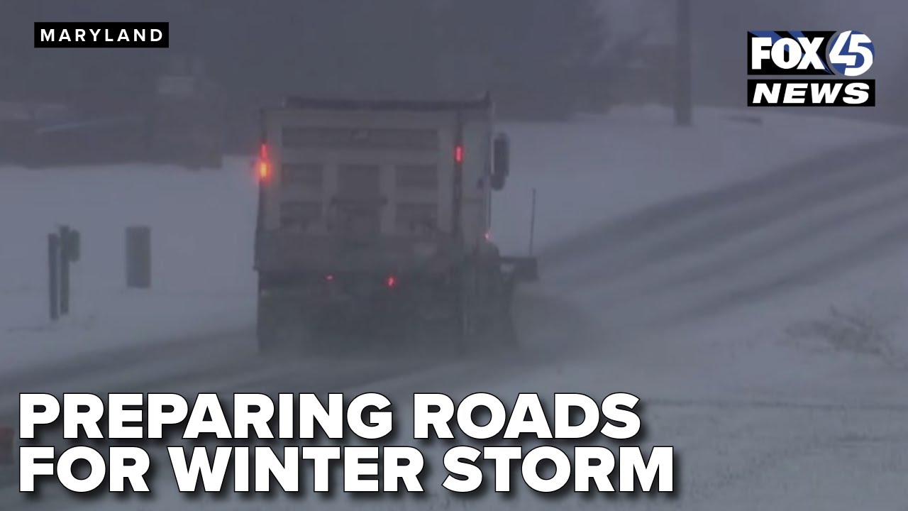 How Maryland is preparing roads for the winter storm