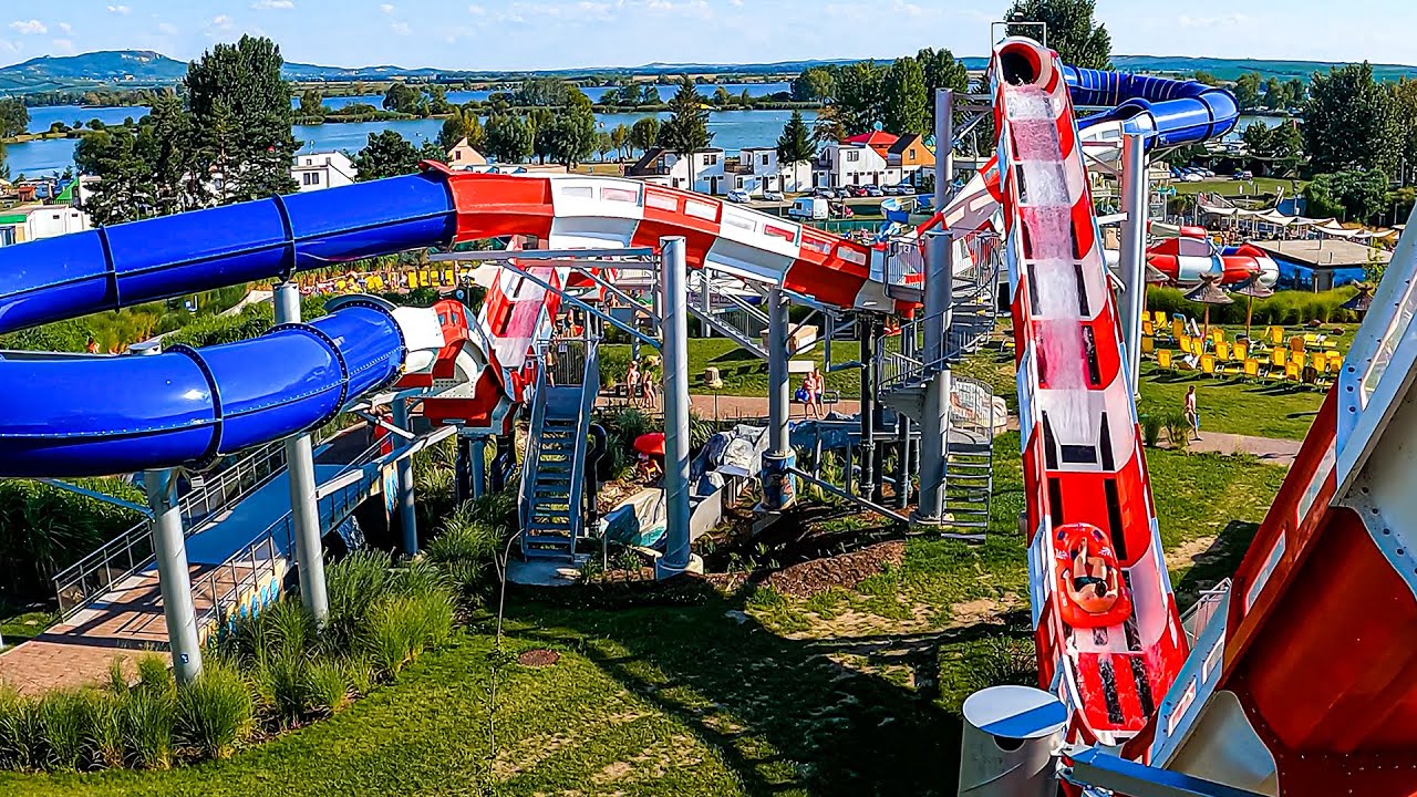 Water RollerCoaster Slide at Aqualand Moravia