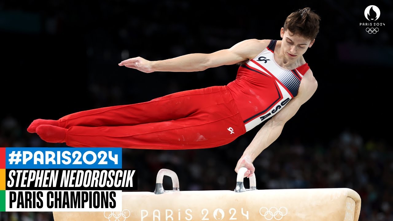 Stephen Nedoroscik's bronze medal pommel routine! 🤸| Paris Champions