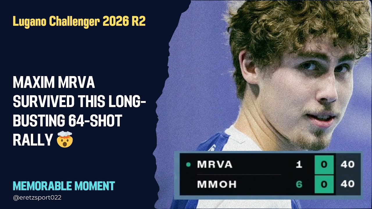 MAXIM MRVA SURVIVED THIS LONG-BUSTING 64-SHOT RALLY 🤯 | Lugano Challenger 2026 R2 vs. Michael Mmoh