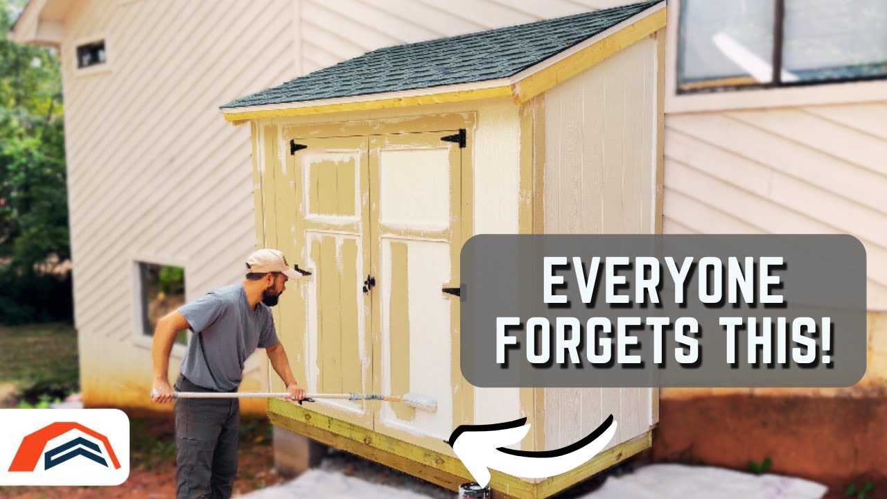 RIGHT Way To Caulk And Paint A 4x8 Lean To Shed