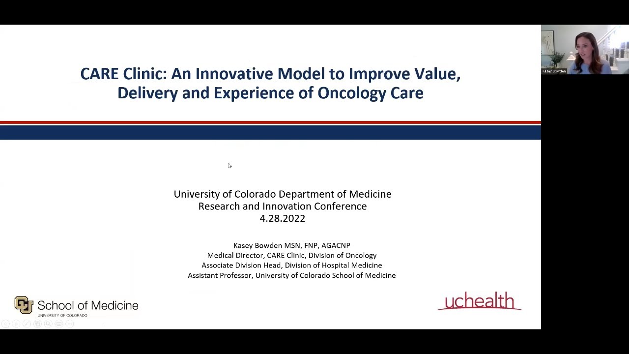 CARE Clinic: An Innovative Model to Improve Value, Delivery & Experience of Oncology Care | K.Bowden