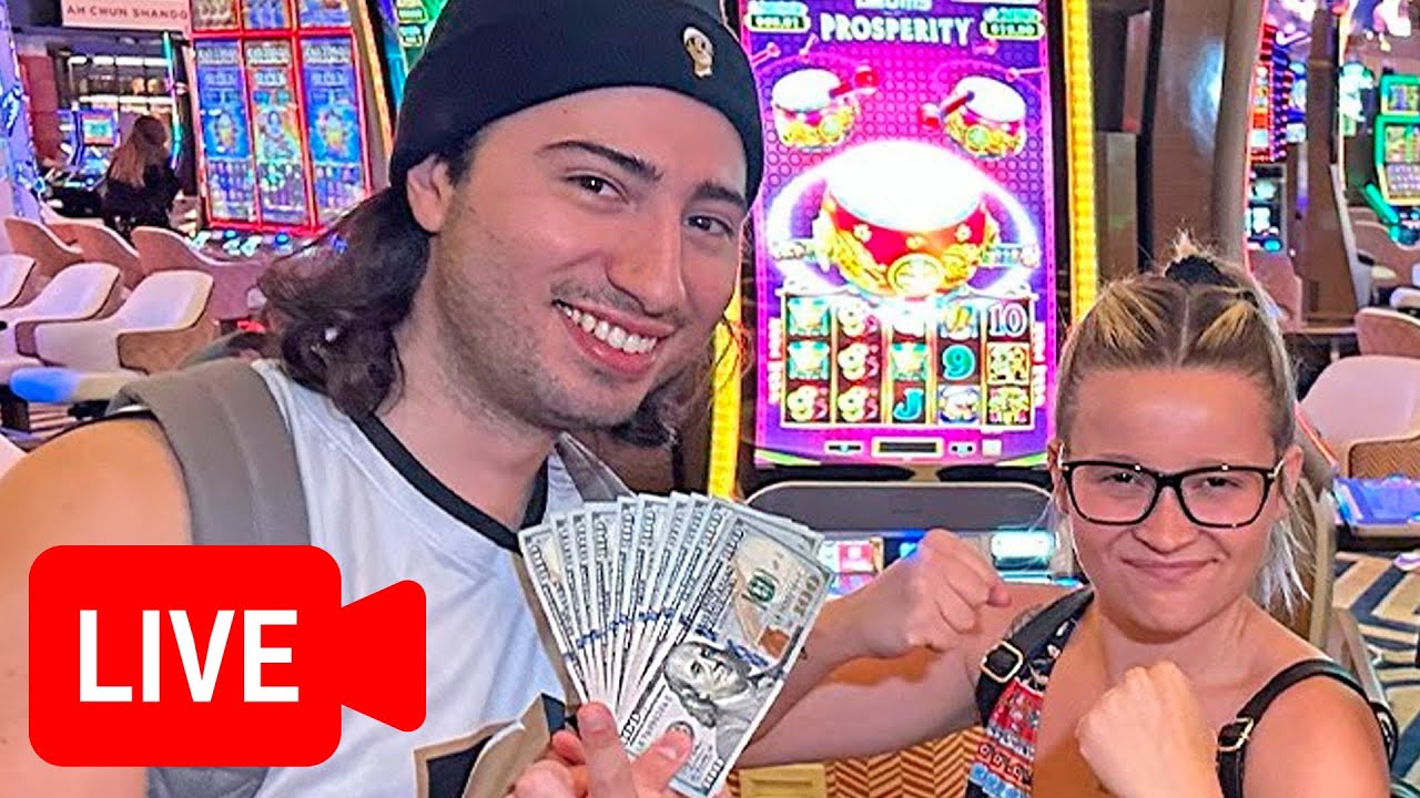 Playing Slots LIVE On The Las Vegas Strip! 🎰 (How Much Can We Win? 💵😏)