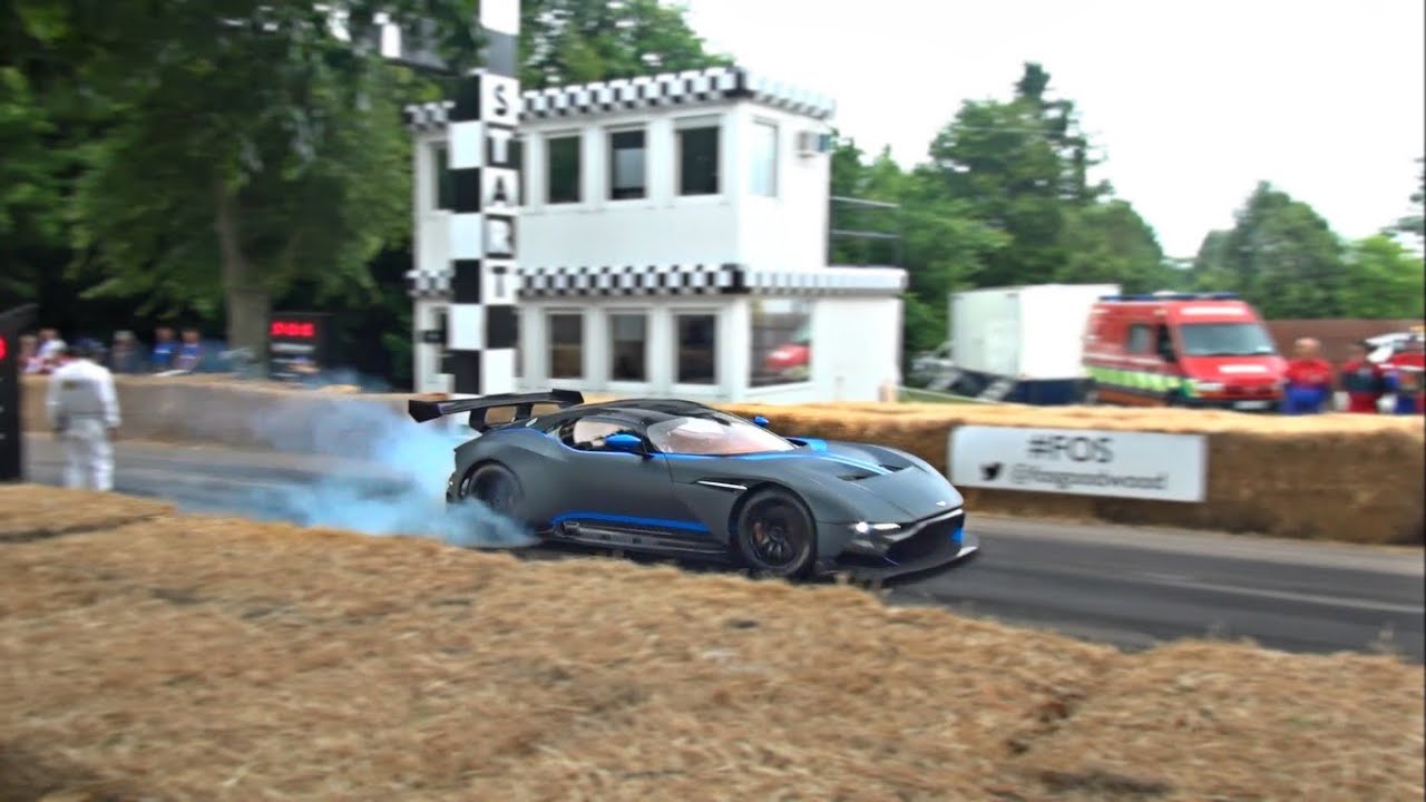 $2.3m Aston Martin Vulcan INSANE burnouts and V12 SOUND!!