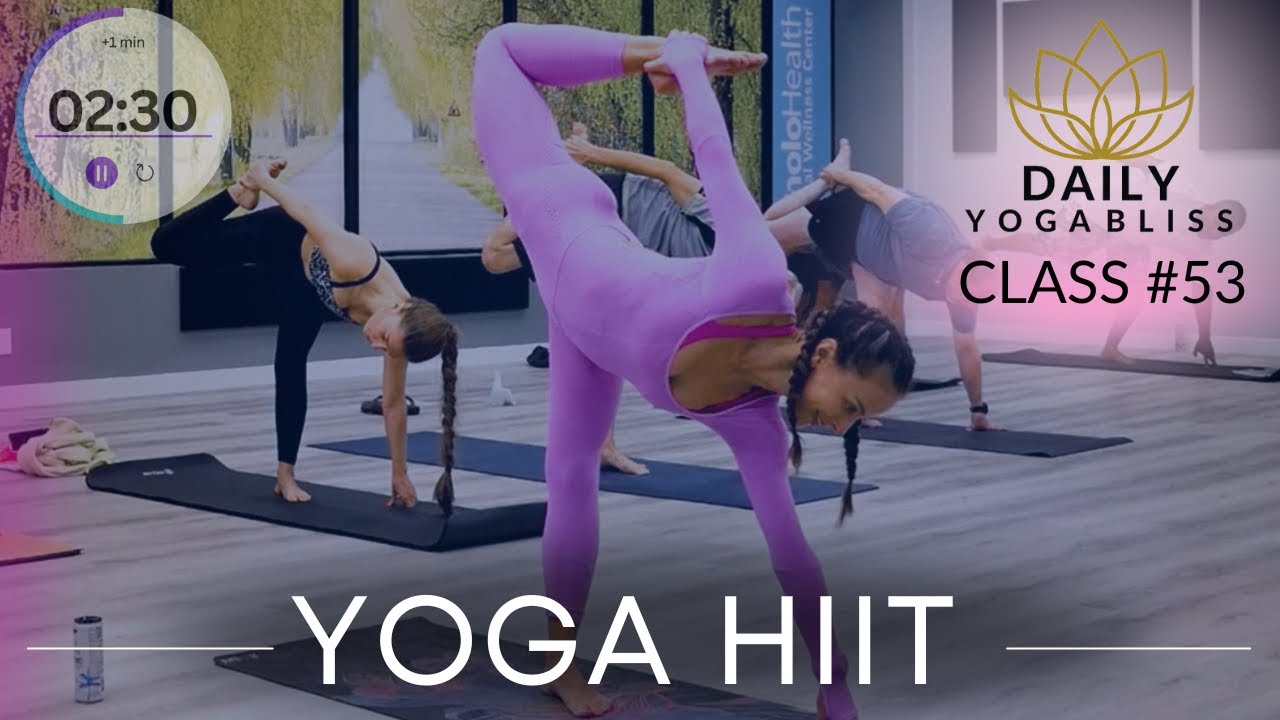 50-МИНУТНАЯ ИНТЕНСИВНАЯ ТРЕНИРОВКА ЙОГИ (похудение + гибкость + пресс) / DailyYogaBliss Flow #53