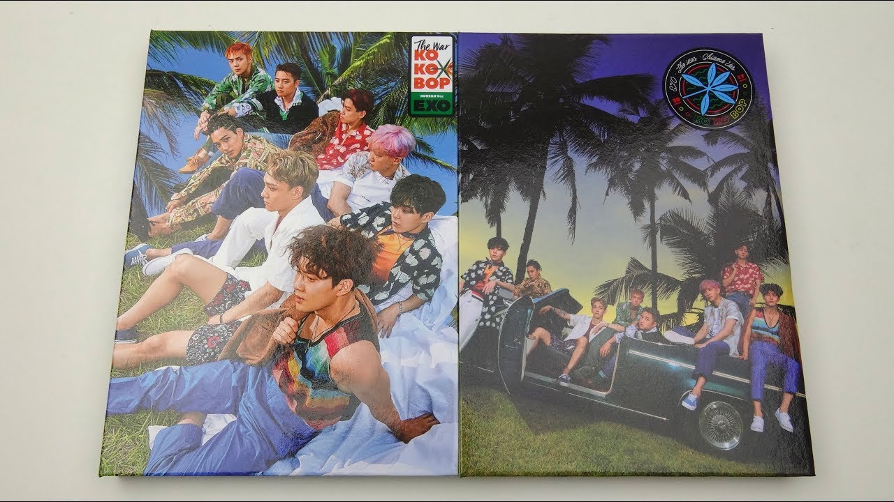 Unboxing EXO 엑소 4th Studio Album The War (Korean & Chinese Edition)