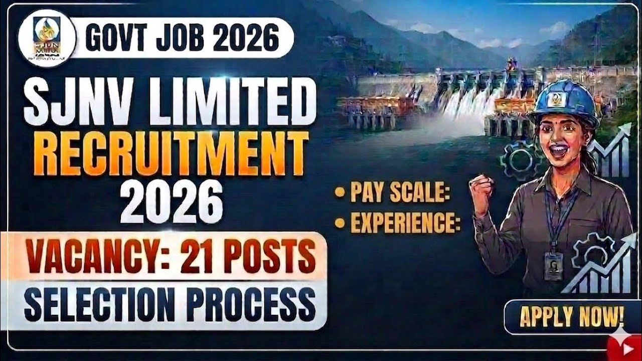 SJVN RELEASED NEW RECRUITMENT 2026 FOR POST OF ENGINEER & MANAGER | COMPLETE DETAILS I EXPERIENCE 💥💥