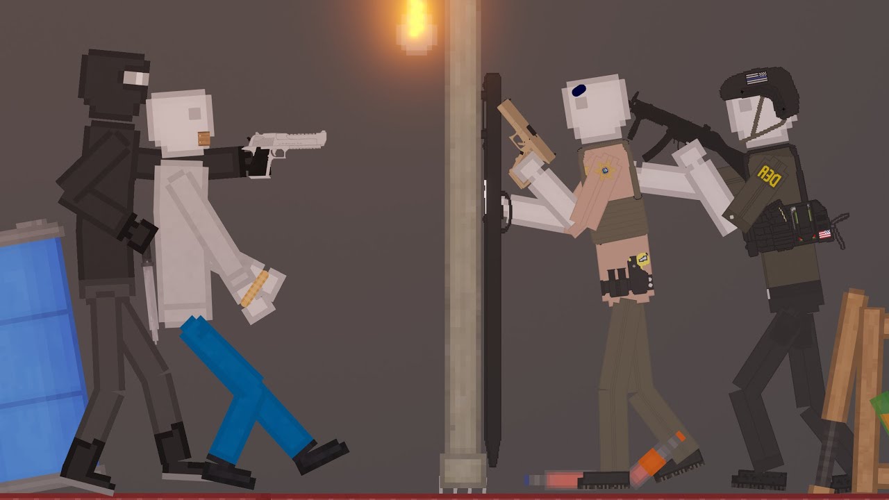 Police Fight Crime in People Playground