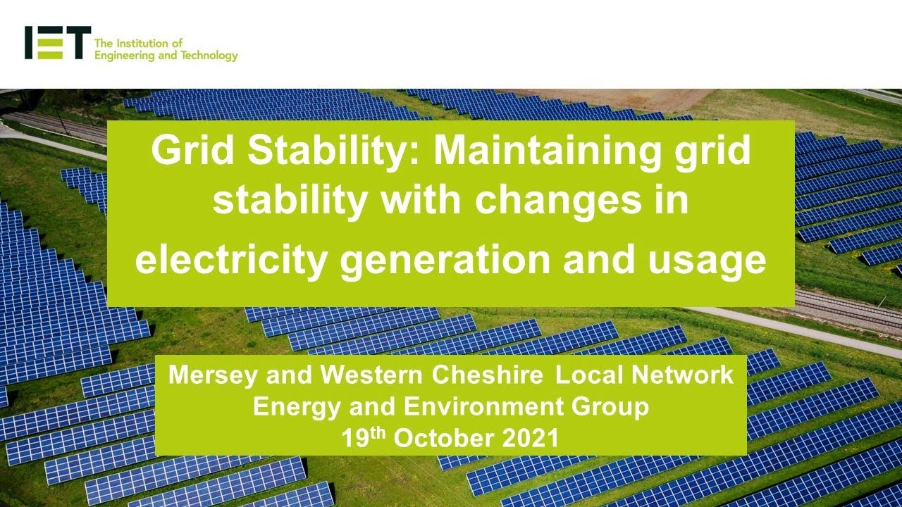 Grid Stability Maintaining grid stability with changes in electricity generation and usage