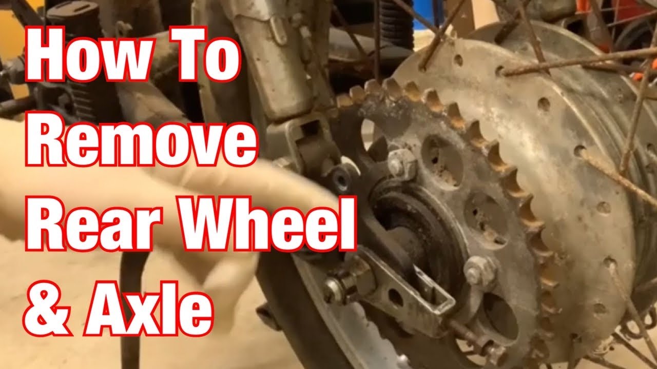 How To Remove a Motorcycle Rear Wheel & Axle-Vintage Motorcycle Restoration Project: Part 22
