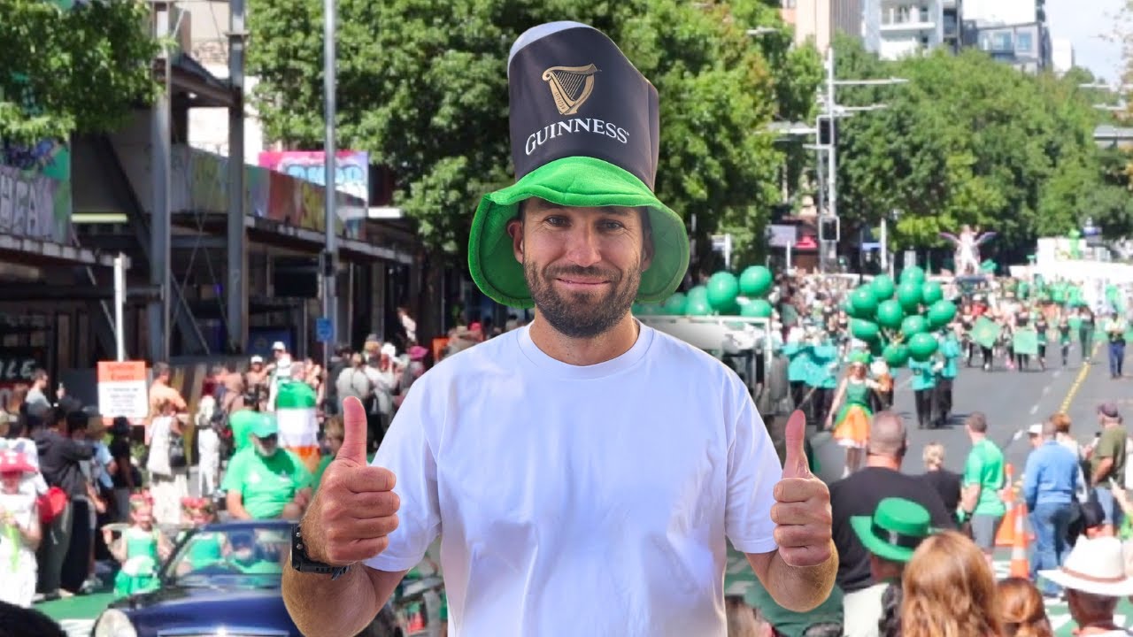 Auckland is GREEN 💚 l St Patrick's Day l Albert Park l Auckland Domain