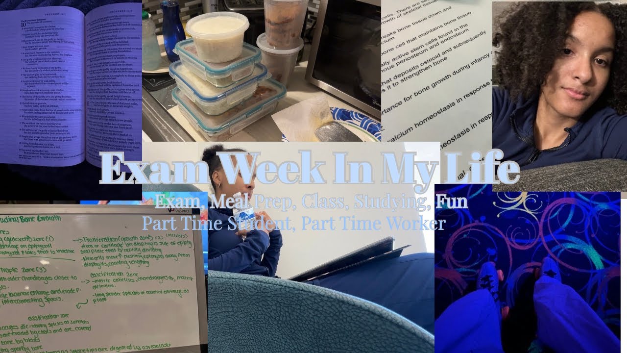 Exam Week In My Life( Part time worker/ Part time student Edition)