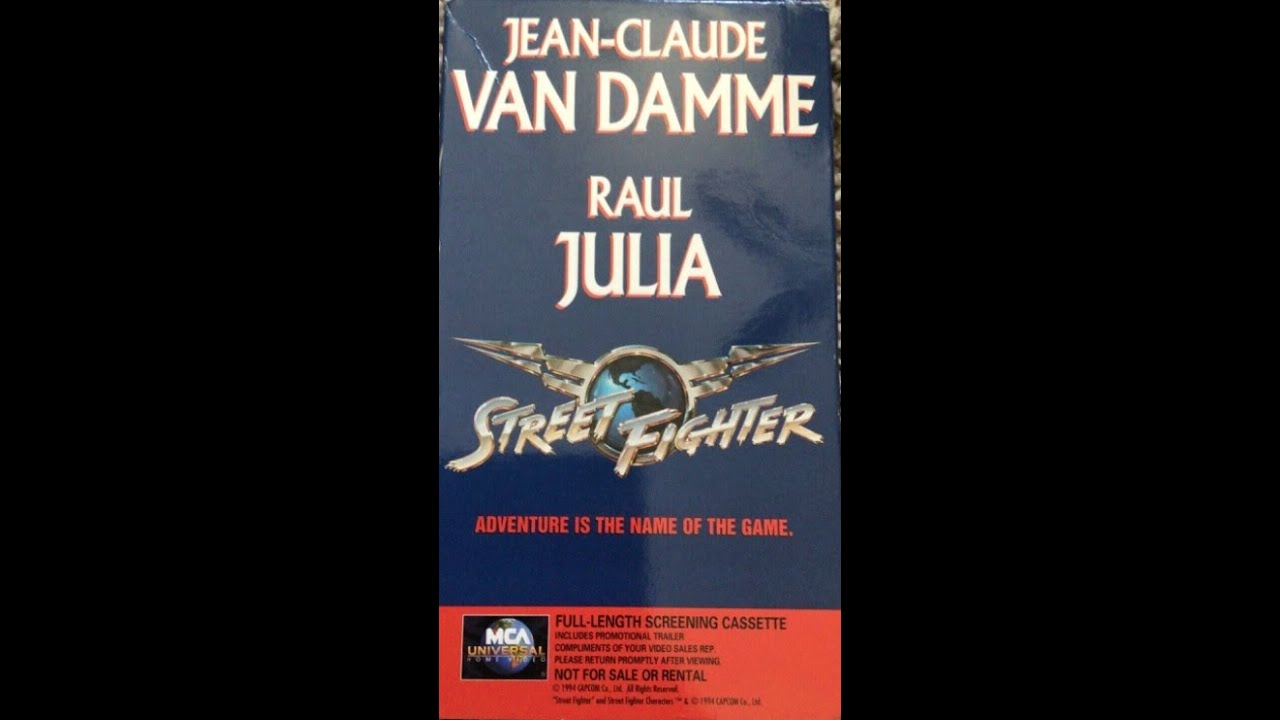Opening To Street Fighter (1994) Full-Length Screening Cassette (1995) VHS