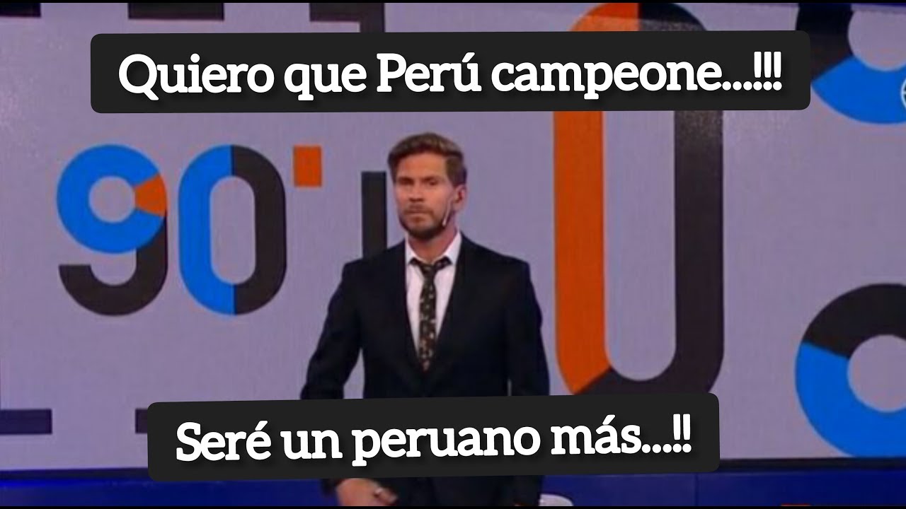 Periodista argentino Vingolo de (90 minutos de fútbol) habla del Perú Chile