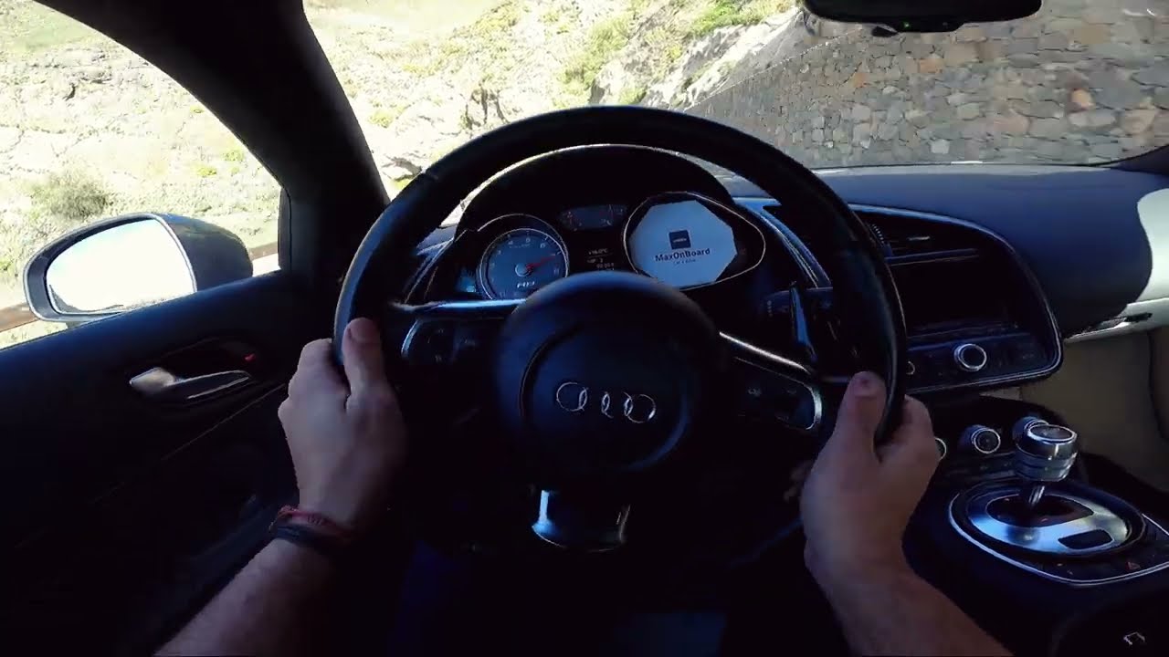 Audi R8 V8  On-Board POV ( Raw Sound )