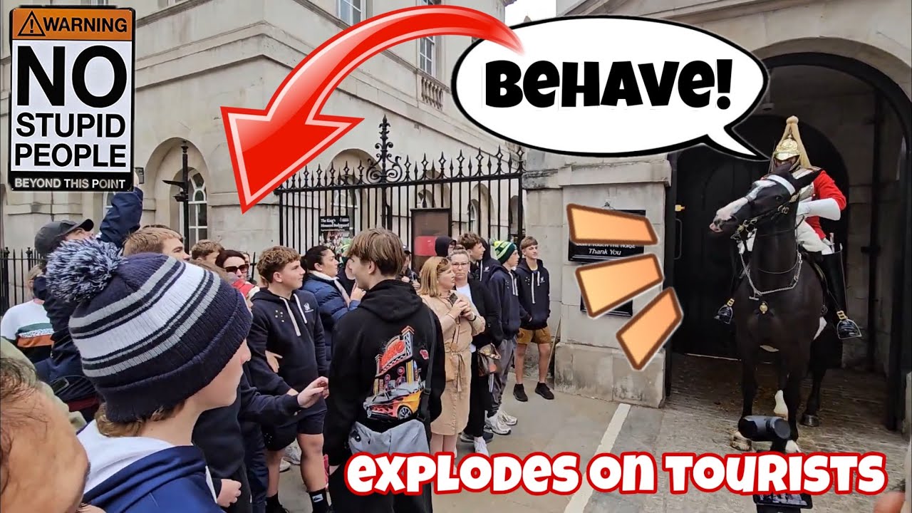BEHAVE! Kings Guard EXPLODES When RUDE and DISRESPECTFUL Group of Tourists Did this. 