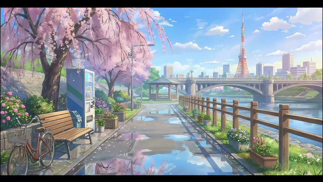 Sakura Lofi 🌸 Peaceful Japanese Spring Lofi Music for Studying, Relaxing & Focus