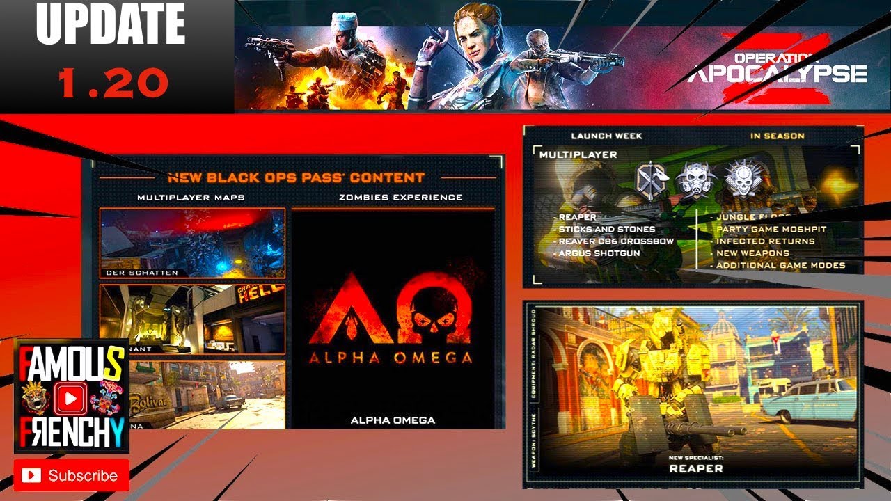 [ BO4 ] 1.20 Update - OPERATION APOCALYPSE  Z