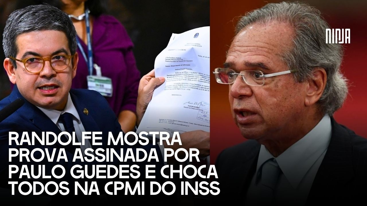 💣Randolfe solta bomba e mostra documento assinado por Paulo Guedes na CPMI do INSS💣