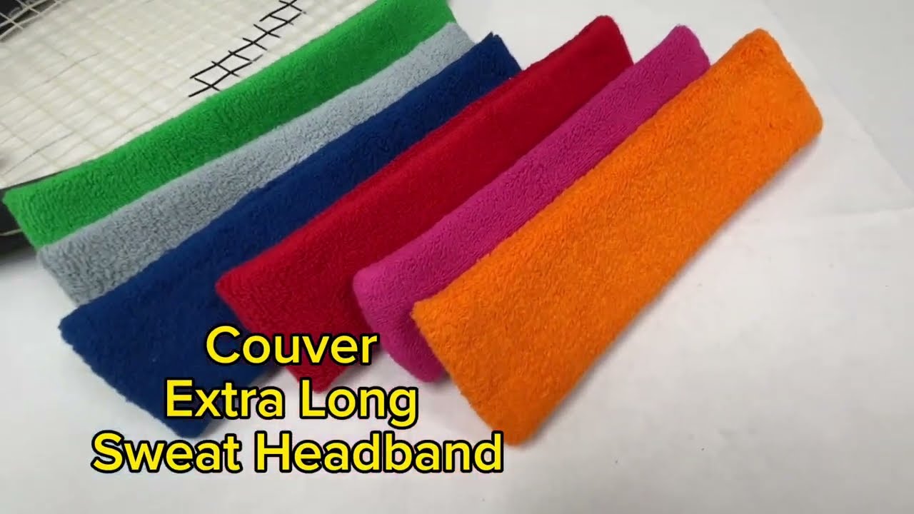 Long Solid Head Sweatband - Athletic Essential | Comfort & Performance | COUVER