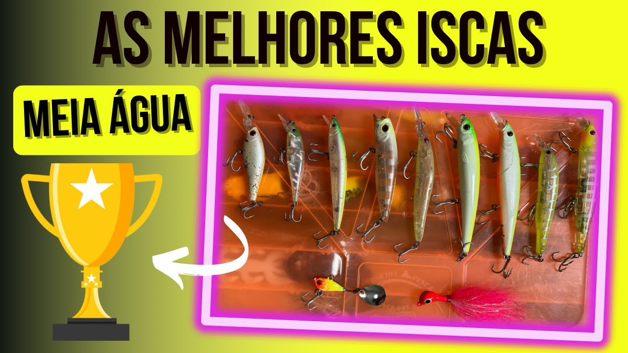 TOP 11 ISCAS ARTIFICIAIS DE MEIA ÁGUA