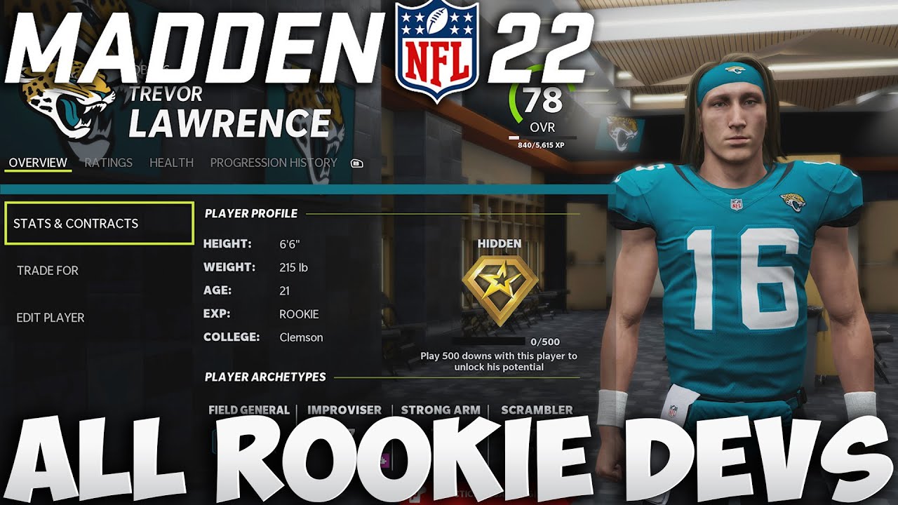 Все скрытые таланты развития у новичков раскрыты! Madden 22 Franchise