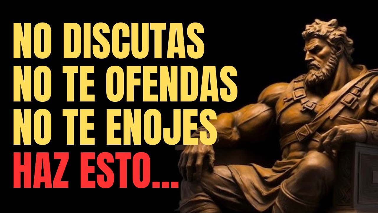 NO discutas, NO te ofendas, NO te enojes, solo HAZ ESTO...