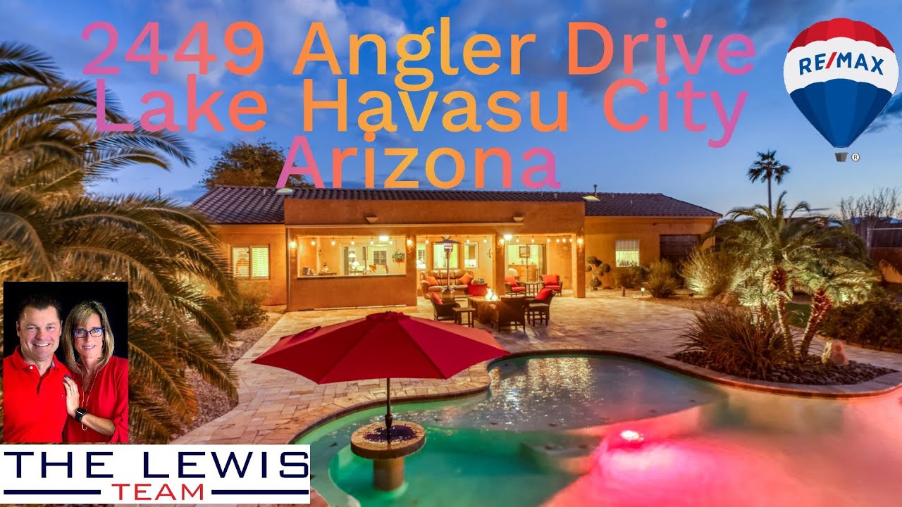 SOLD! Lake Havasu City, AZ View Home For Sale with Pool on .78 Acre at 2449 Angler Drive MLS 1033889