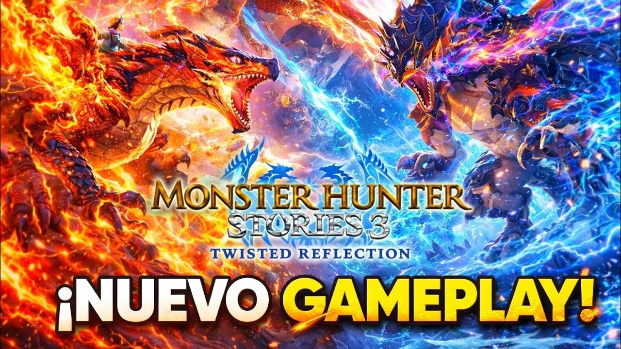 NUEVO GAMEPLAY MONSTER HUNTER STORIES 3: TWISTED REFLECTION 😱 ¡Así se ve el nuevo RPG!