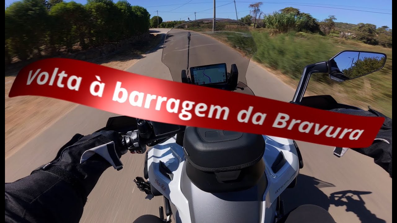 Volta de moto à barragem da Bravura