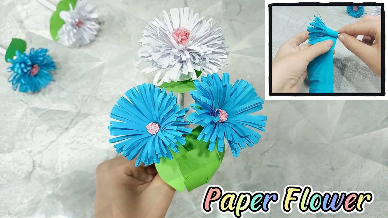 Origami || CÁCH LÀM HOA TỪ GIẤY SIÊU ĐƠN GIẢN || How to make simle paper flower || DIY Channel #6
