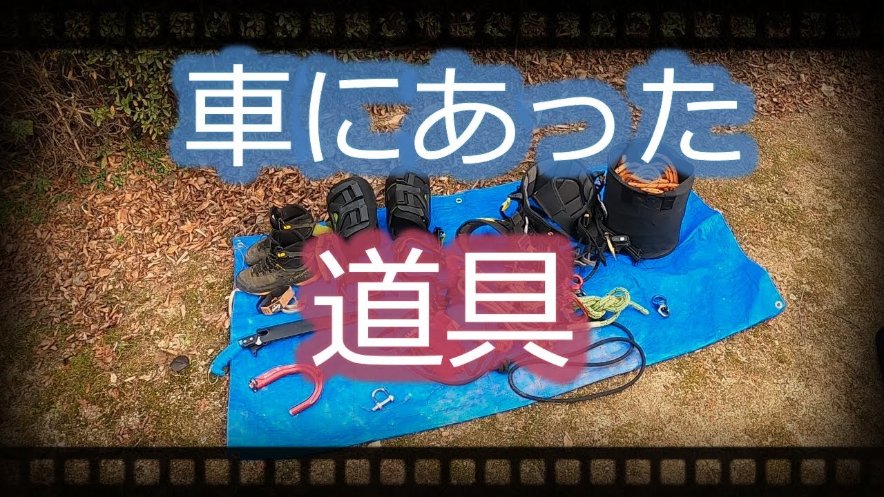 【道具紹介】ツリークライミングの道具なんてぜんぜん持ってねえし！！！Tree climbing tools