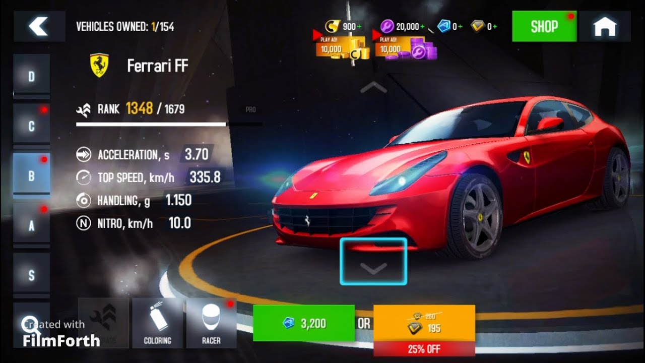 Asphalt 8 - All Cars/Bikes and their Current Prices 2025