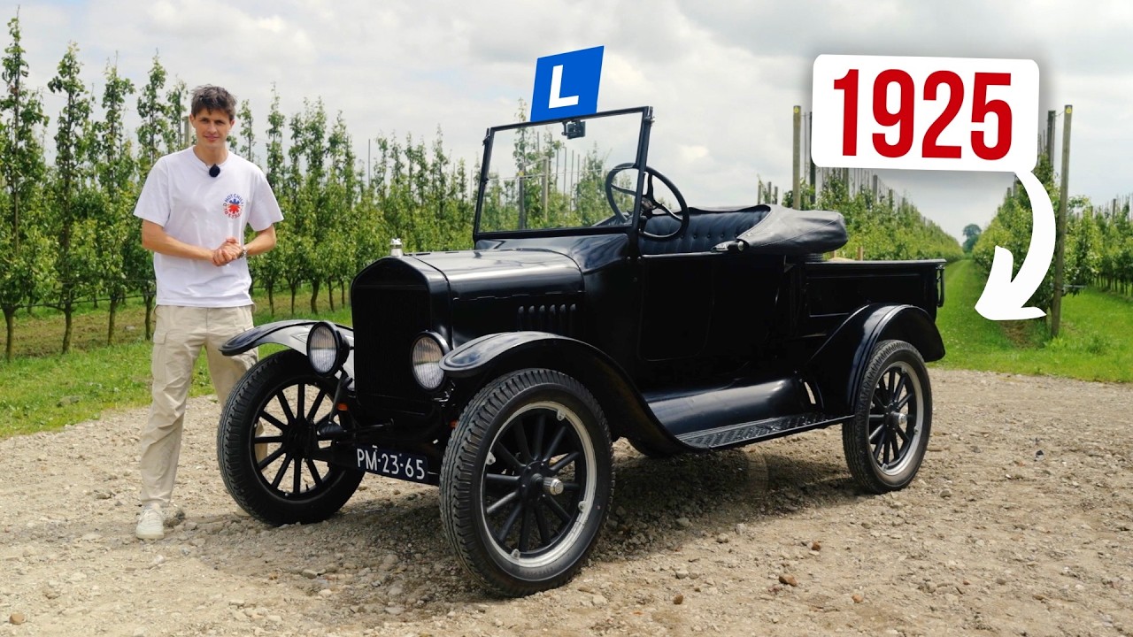 Rijles in bijna 100 jaar oude Ford Model T!