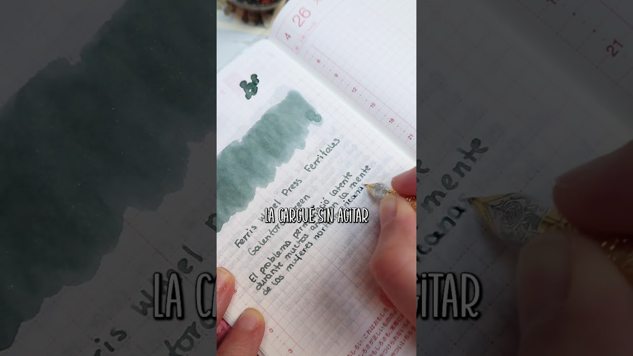 🌪️💚 Galeforce Green: Otra tinta m&aacute;gica de @ferriswheelpress3796  🌟 #FountainPenInk #Stationery