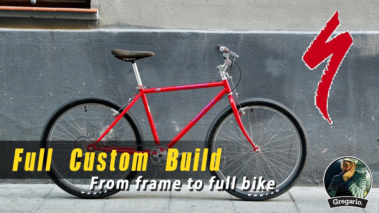Vintage 90's steel Specialized Hardrock urban cruiser build