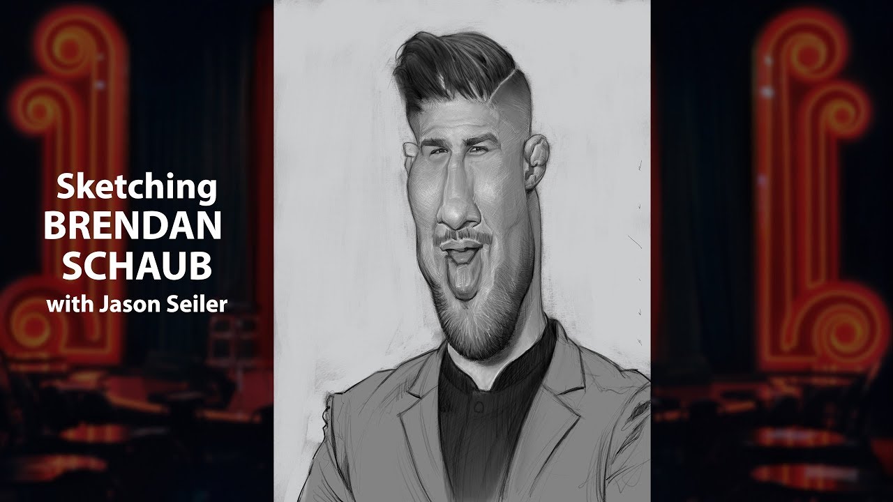 Sketching Stand Up Comedian Brendan Schaub with Jason Seiler!