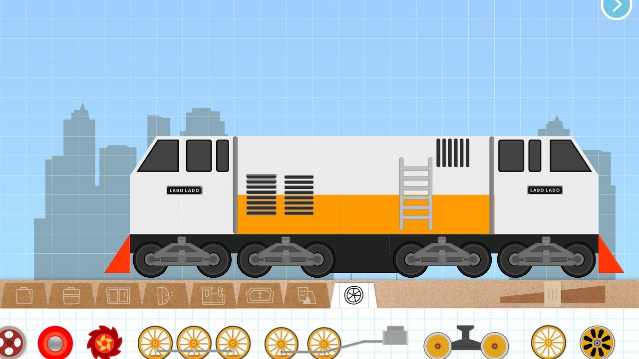 Membuat Kereta Api CC206 di game Labo Brick Train