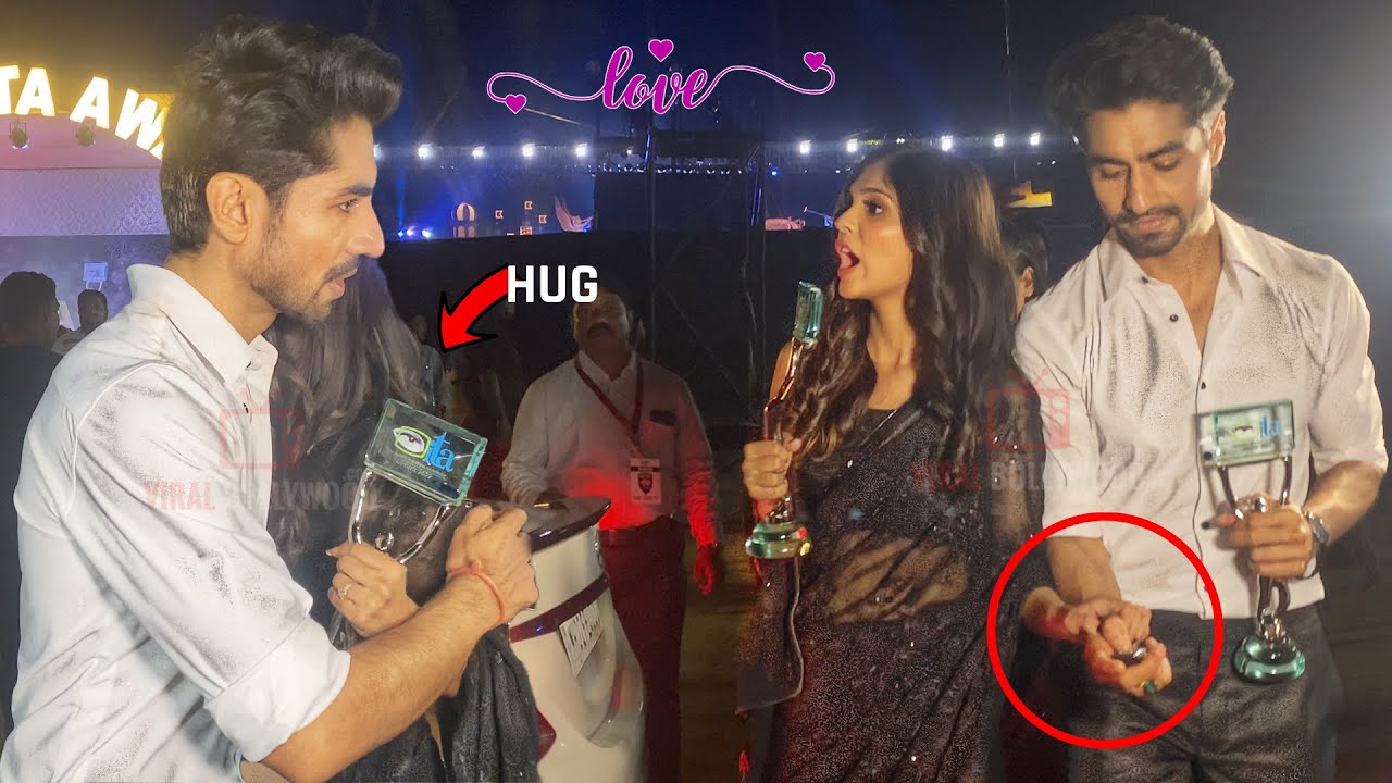Look at How Harshad Chopra Protecting and Caring for Pranali Rathod | EXIT Video | Holding Hands ….