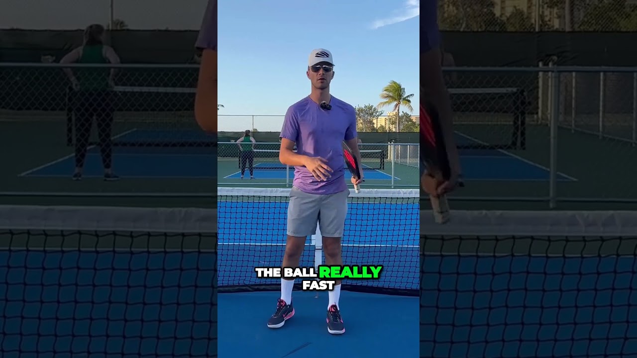 How To Block Really Hard Shots At The Kitchen  #pickleballcoach #pickleball