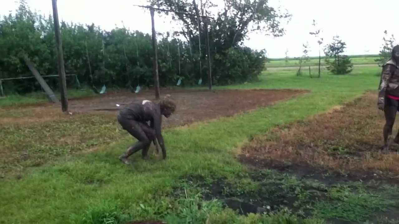 Mud fight