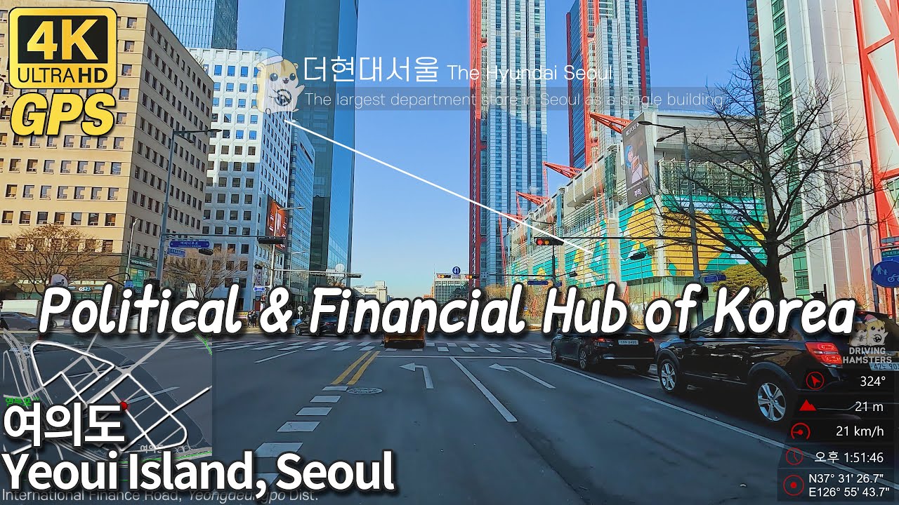 4K Seoul Drive | Yeoui Island road trip 서울 여의도 드라이브 여행