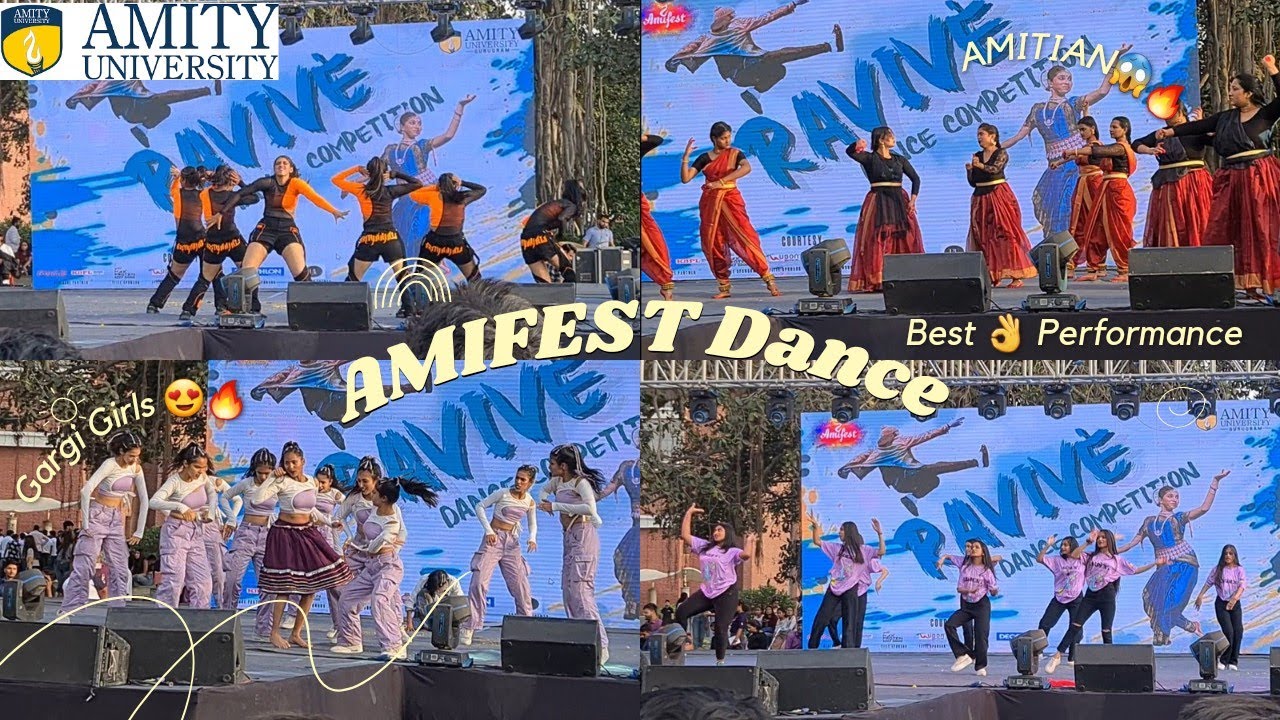 All Dance Performances on Amifest 2023 | All Club Dance on Amifest 2023 in Amity University Gurugram