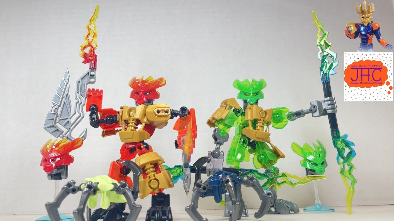 Narmoto Vizuna LEGO BIONICLE Review Protector Fire Jungle Skull Spider Kitbash Custom Action Figure