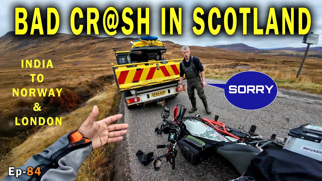 BAD CRASH In SCOTLAND 😭 Ullapool To Isle of Skye | APPLECROSS PASS | NC 500 | Ep-84