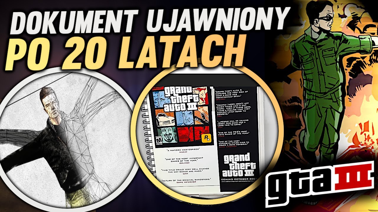 DOKUMENT UJAWNIONY PO 20 LATACH | NAJWIĘKSZE TAJEMNICE POWSTANIA GTA 3 - FABUŁA