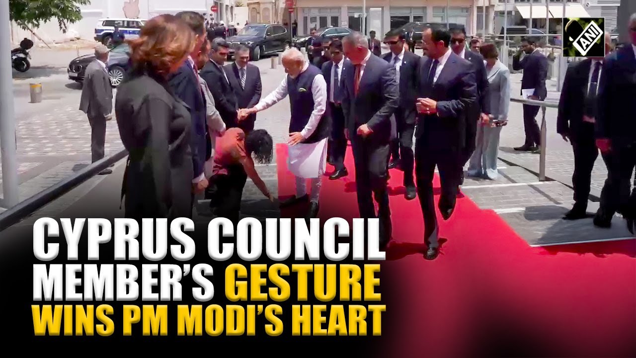Cyprus Member of Council touches feet of PM Modi, then this happen&hellip;