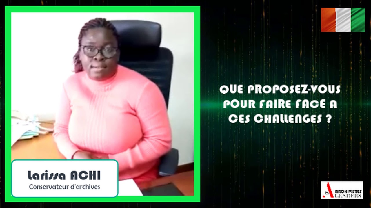 Mardi_Larissa ACHI Archiviste C&ocirc;te d'Ivoire